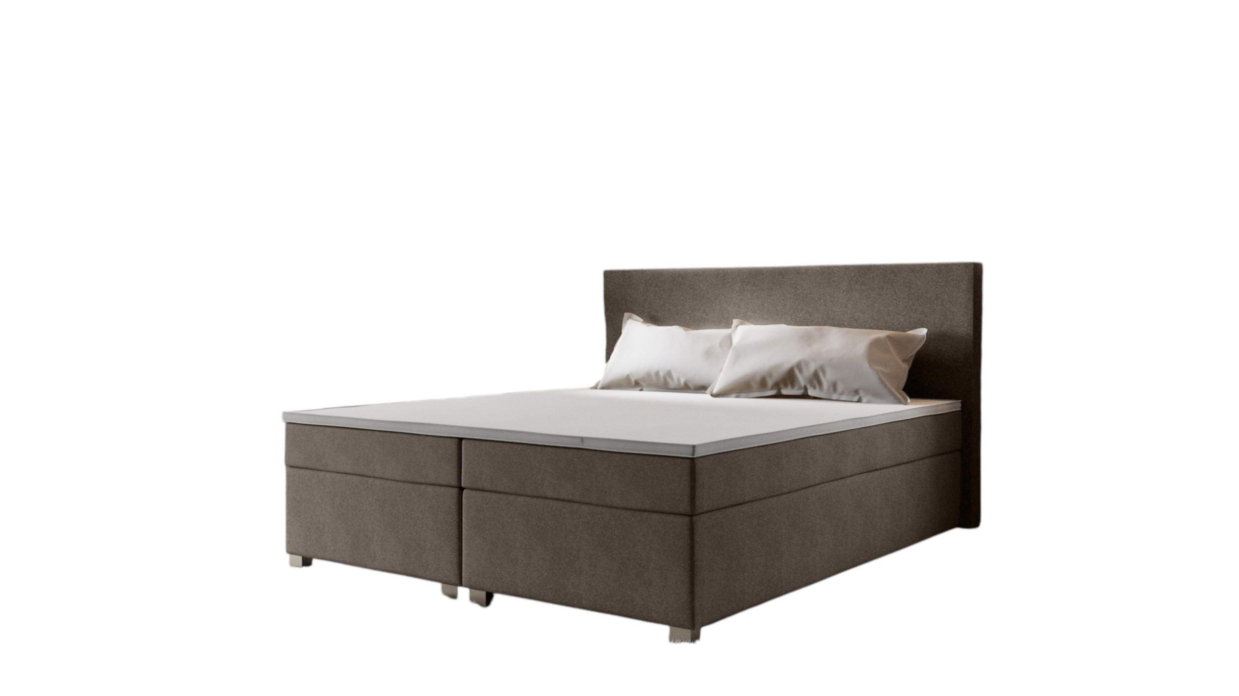 BOXBETT SIMPLE mit Matratze H3, Bonell und Topper 160x200 COSMIC 03 - Braun, Textil (160/200cm) - Bedante