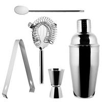 COCKTAIL-SET (5-teilig) Manhattan Lounge - Silberfarben, Metall (27/5/27cm) - Butlers