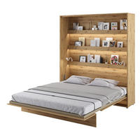 SCHRANKBETT Vertical BED CONCEPT 160x200 Eiche Artisan - Eiche Artisan, Holzwerkstoff (160/200cm) - Compleo24