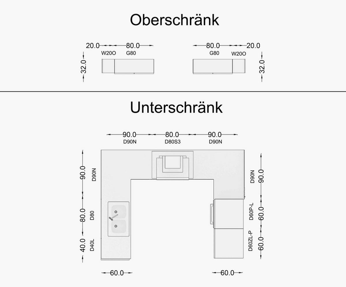WINKELKÜCHE 260 x 210 cm Glanzia – KU-S11 – Grau – Grau / Hochglanz - Grau, Holzwerkstoff (260/212/210cm) - hi-markt