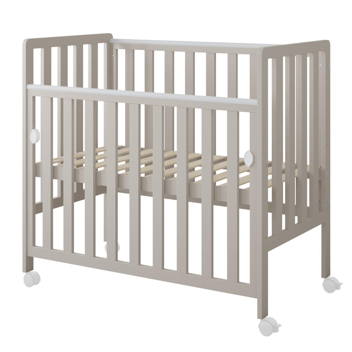 BEISTELLBETT BeBino Mini - Beige, Holzwerkstoff (50/100cm) - kiki design