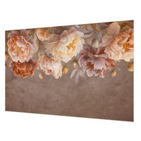 FOTOTAPETE 104x70 cm - Florale Eleganz - Pink, Textil (104/70cm) - Wallfluent