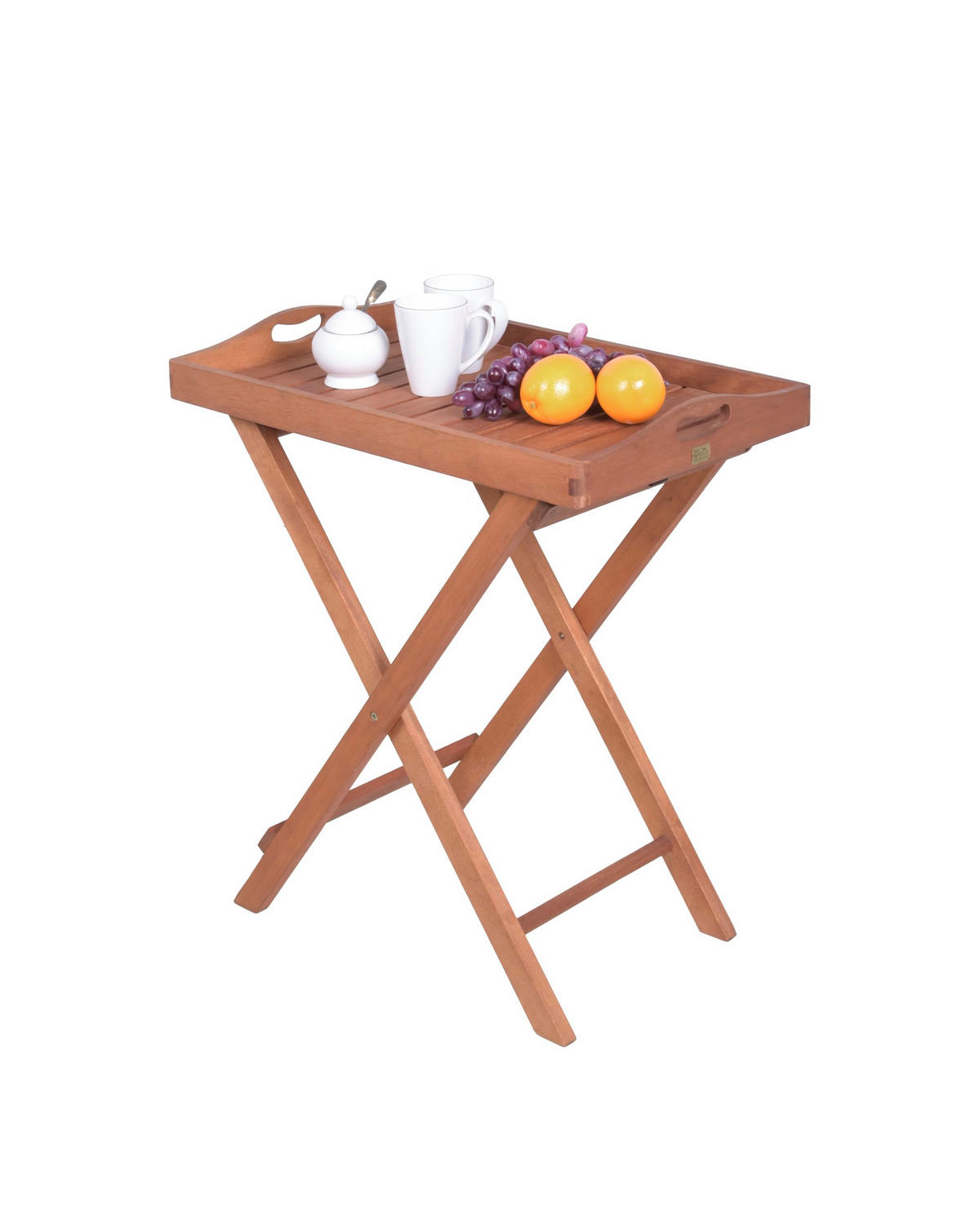 GARTENTISCH Ulm Tabletttisch - Braun, Holz (68/44/74cm) - DELUKE