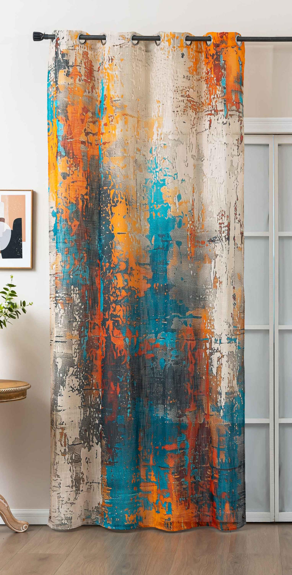 VORHANG SEOUL HxB 245x140 cm Apart - Türkis, Textil (140/245cm) - Gardinenbox