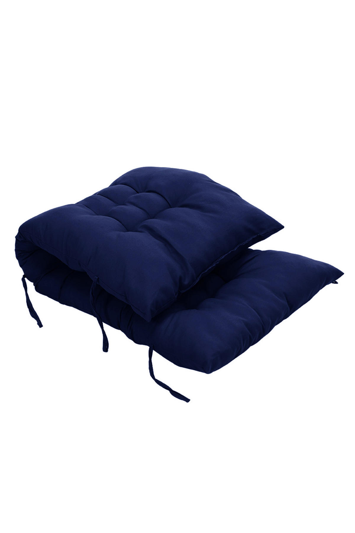 SONNENLIEGENAUFLAGE Dickes, weiches und bequemes Liegestuhlkissen für den Außenbereich 110 cm B x 40 cm - Dunkelblau, Textil (40/110cm) - Livingandhome