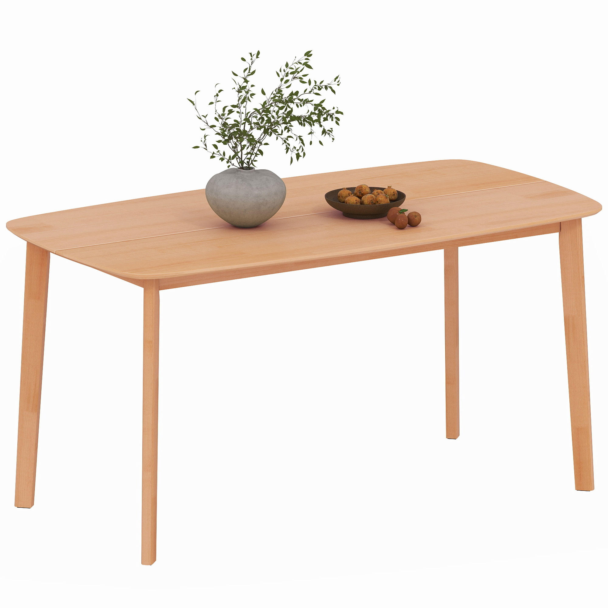 ESSTISCH Naturfarben Massivholzgestell 150/80/76 cm - Naturfarben, Holz (80/150/76cm) - PANGIVO