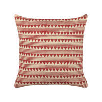DEKOKISSEN Rot 45/45 cm Deglupta - Rot, Naturmaterialen/Textil (45/45cm) - Beliani