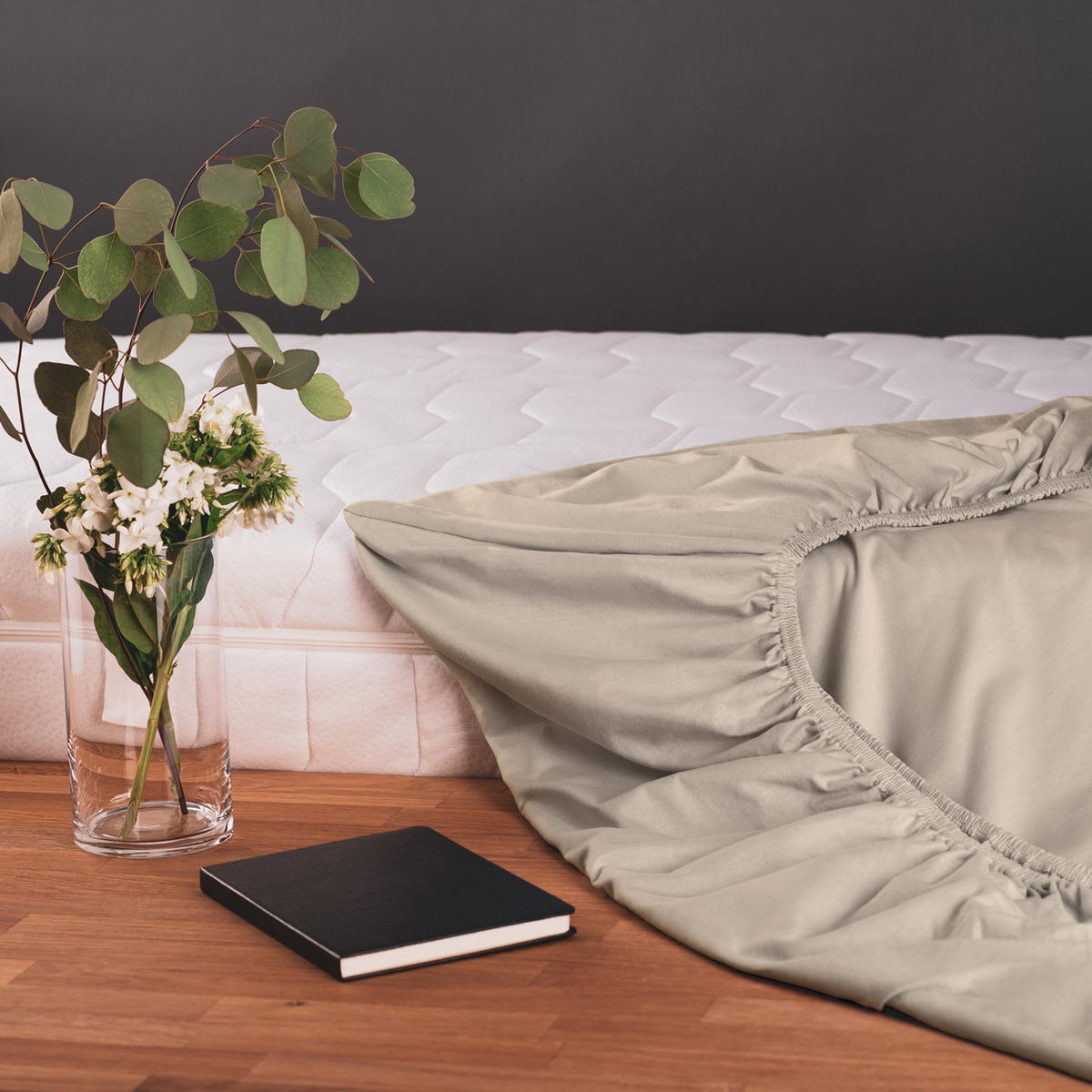 SPANNBETTLAKEN 2er Set 140/200/30 cm Taupe - Taupe, Textil (140/200cm) - Blumtal