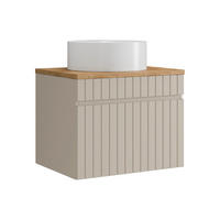 EINZELWASCHTISCH - 60cm x 46cm - MDF - beige - SATARA - Beige, Holz (60/46/46cm) - Vente-Unique