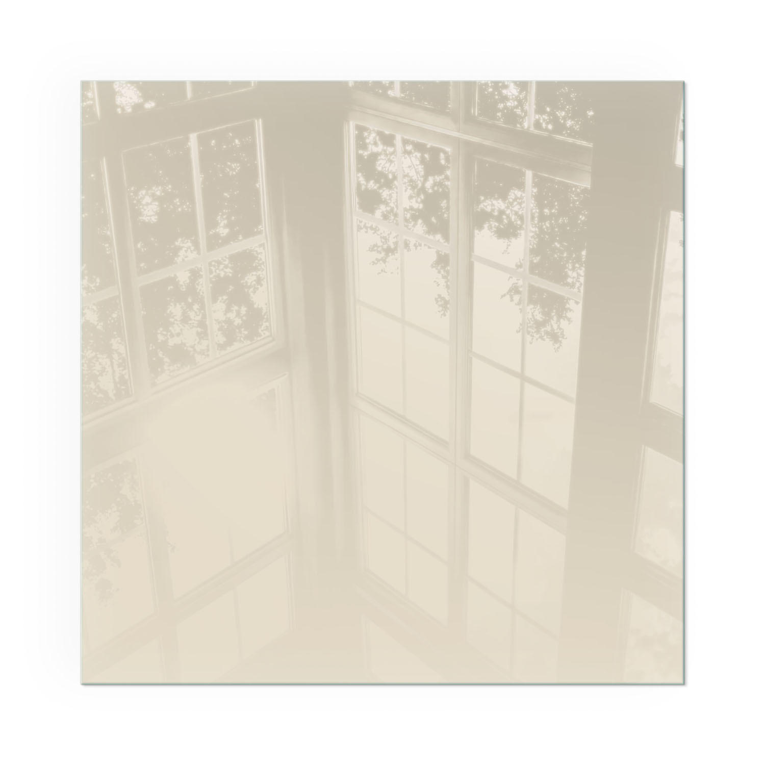 GLASPLATTE für Kamin 50x50 cm - Gelb, Glas (50/50/0.4cm) - TULUP