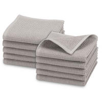 SEIFTÜCHER, 10er-Set, 30x30 cm, 100% Baumwolle, Grau - Grau, Textil (30/30cm) - Zollner