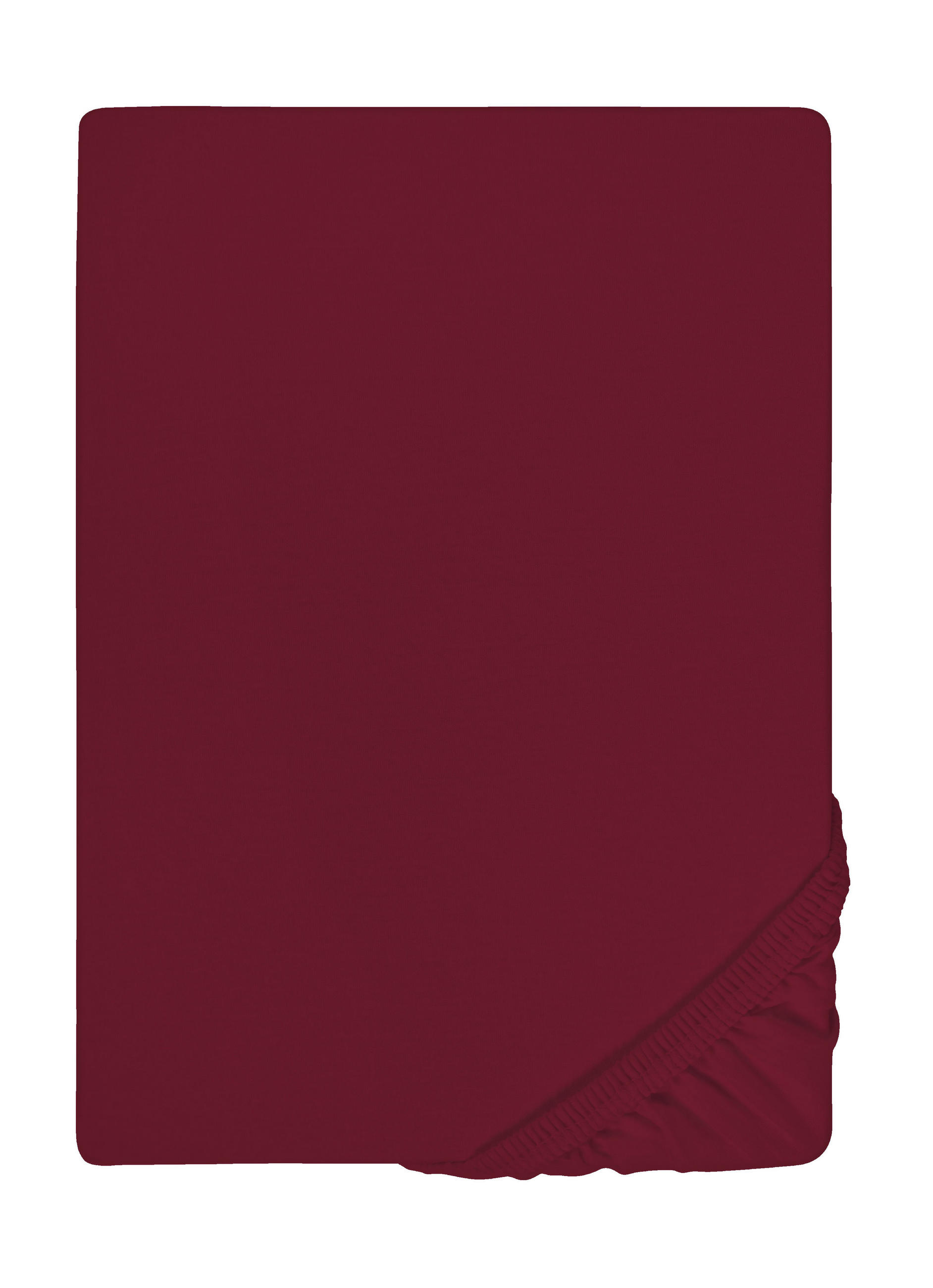 biberna Spannbetttuch Bordeaux 100x200 cm