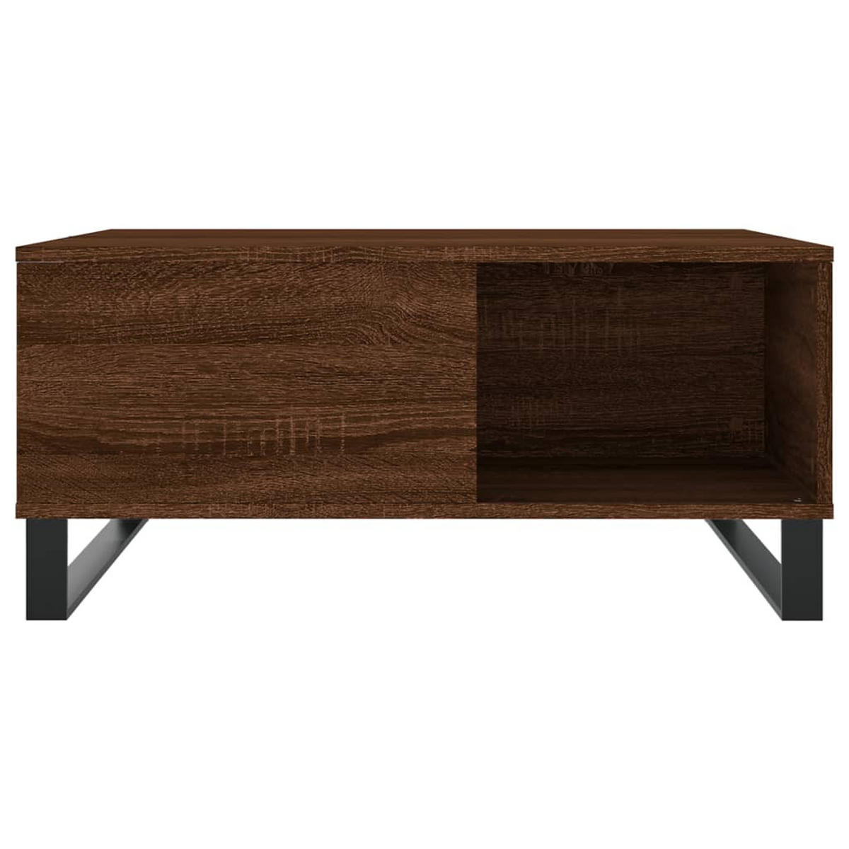 COUCHTISCH Braun Eichen-Optik 80x80x36,5 cm Holzwerkstoff - Braun, Holzwerkstoff (80/80/36.5cm) - furnicato