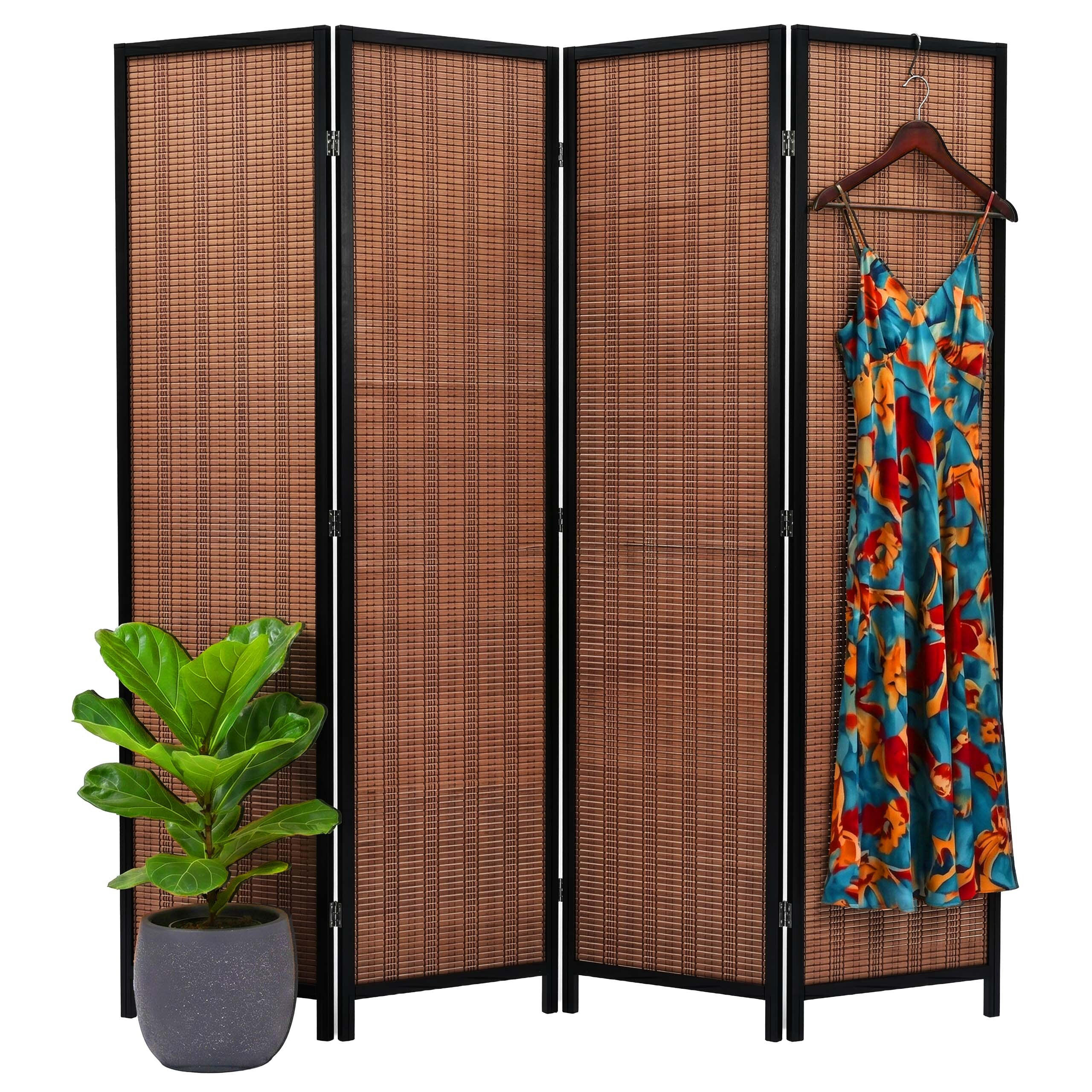 PARAVAN Maro 4-panouri bambus 170x160 cm