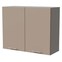 KÜCHENHÄNGESCHRANK Brerra W3/90 Grau / RAL 1019 graubeige Matt 90 / 32,5 / 72cm - Graubraun/Grau, Holz/Holzwerkstoff (90/72/32.5cm) - Feldmann-Wohnen