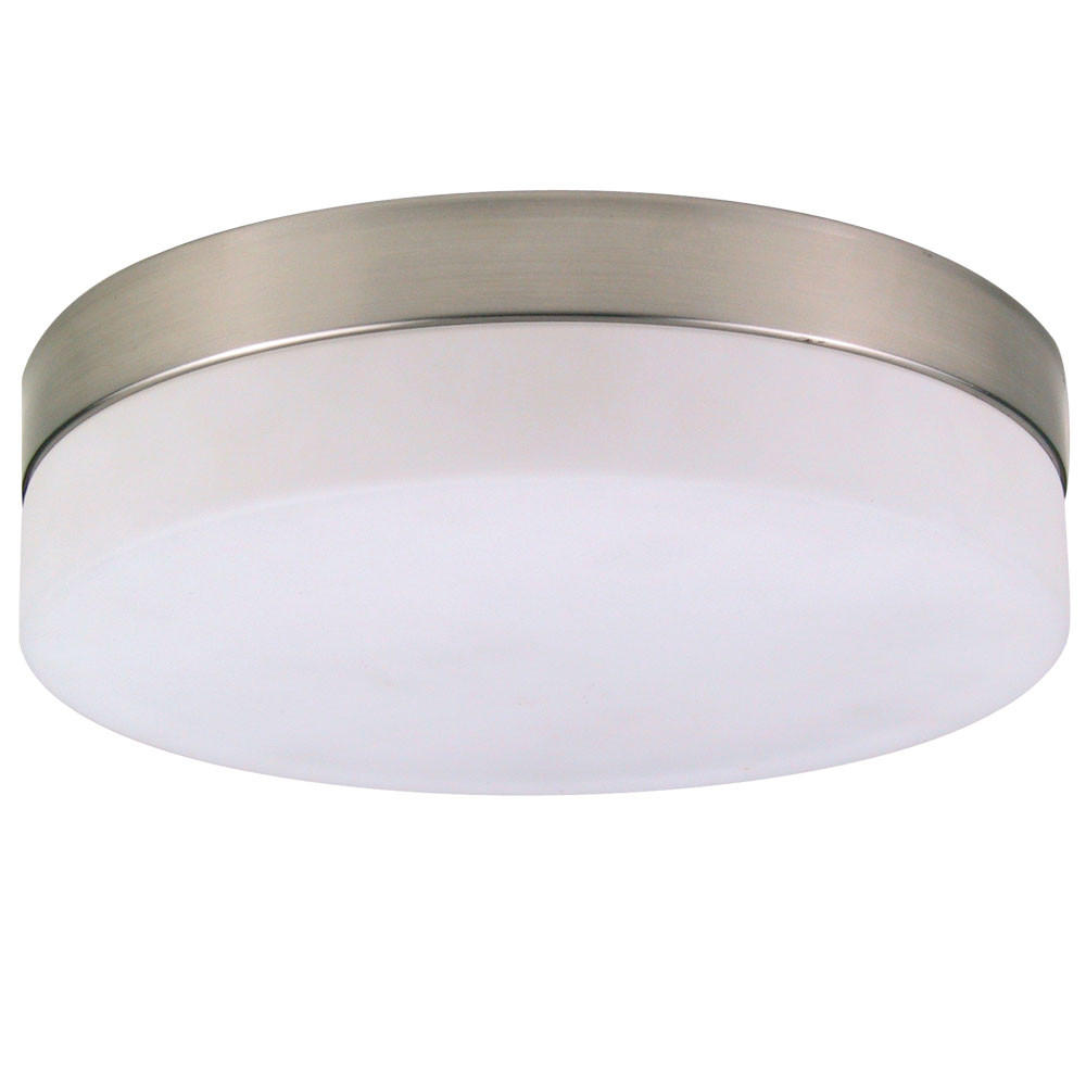 LED DECKENLEUCHTE Metall Silber Opal - Silberfarben, Glas (24/24/6.5cm) - Globo Lighting