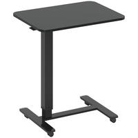 STEHPULT höhenverstellbar 65 x 48 x 73-110 cm Schwarz mit Rollen - Schwarz, Holz (65/48/110cm) - Meubliv