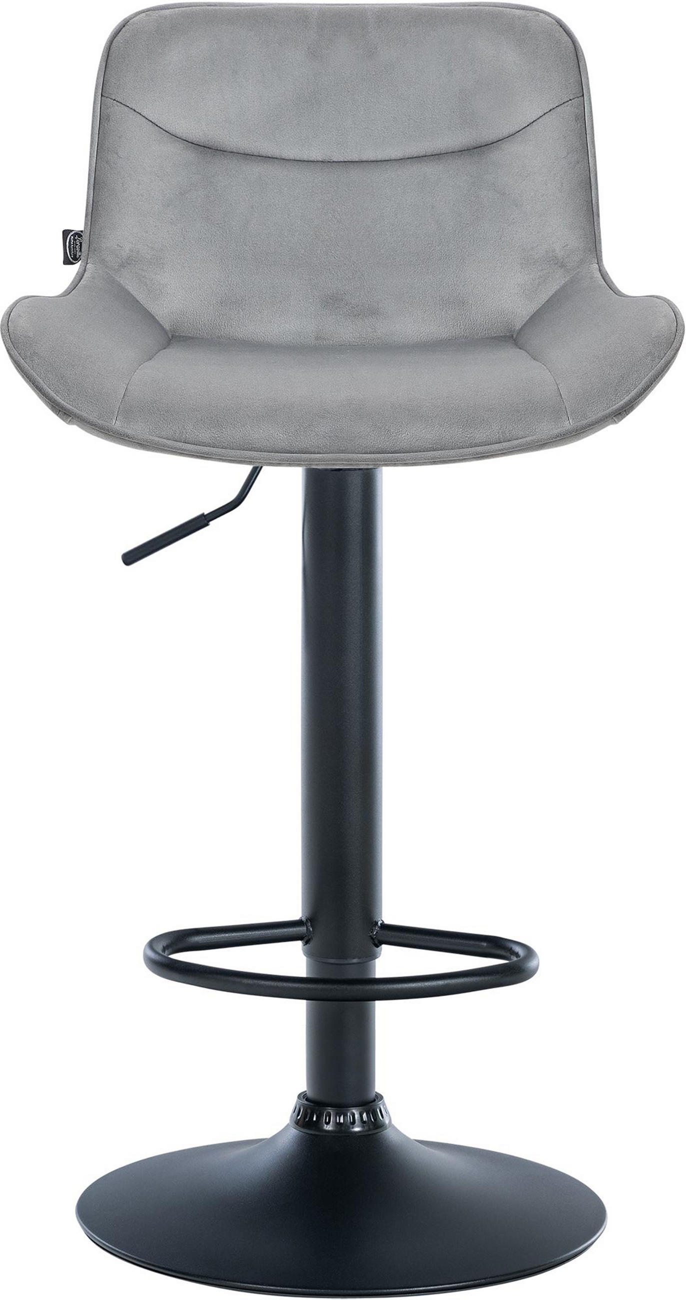 TPFLiving Barhocker Grau 49x106x51 cm