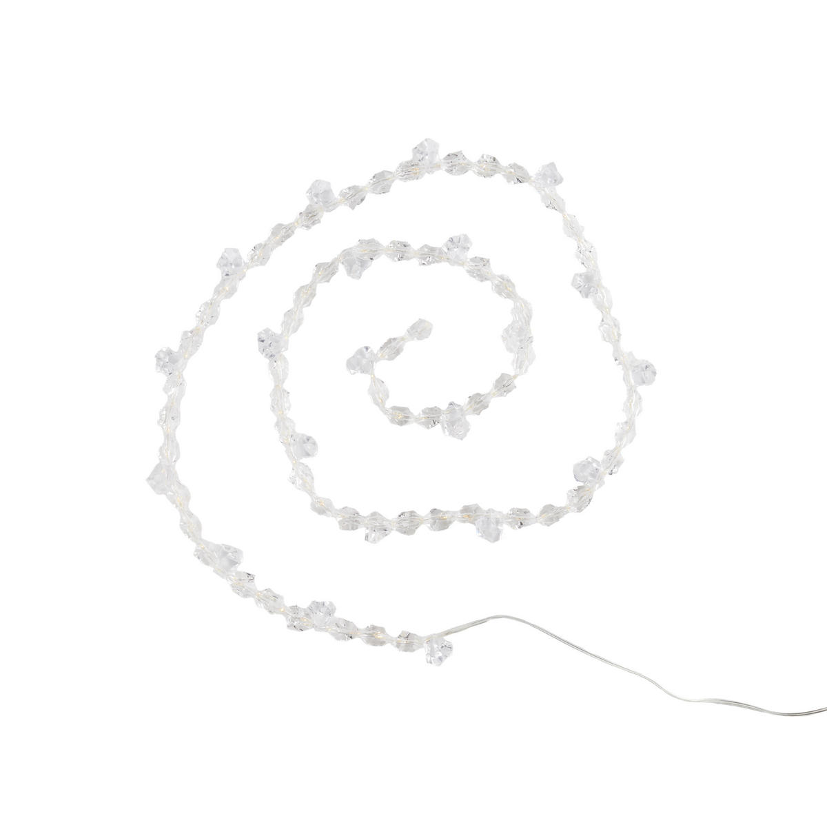 LICHTERKETTE Bosse, Transparent, 180 cm, Dekorative Weihnachtsdeko - Transparent, Kunststoff (180cm) - home&you