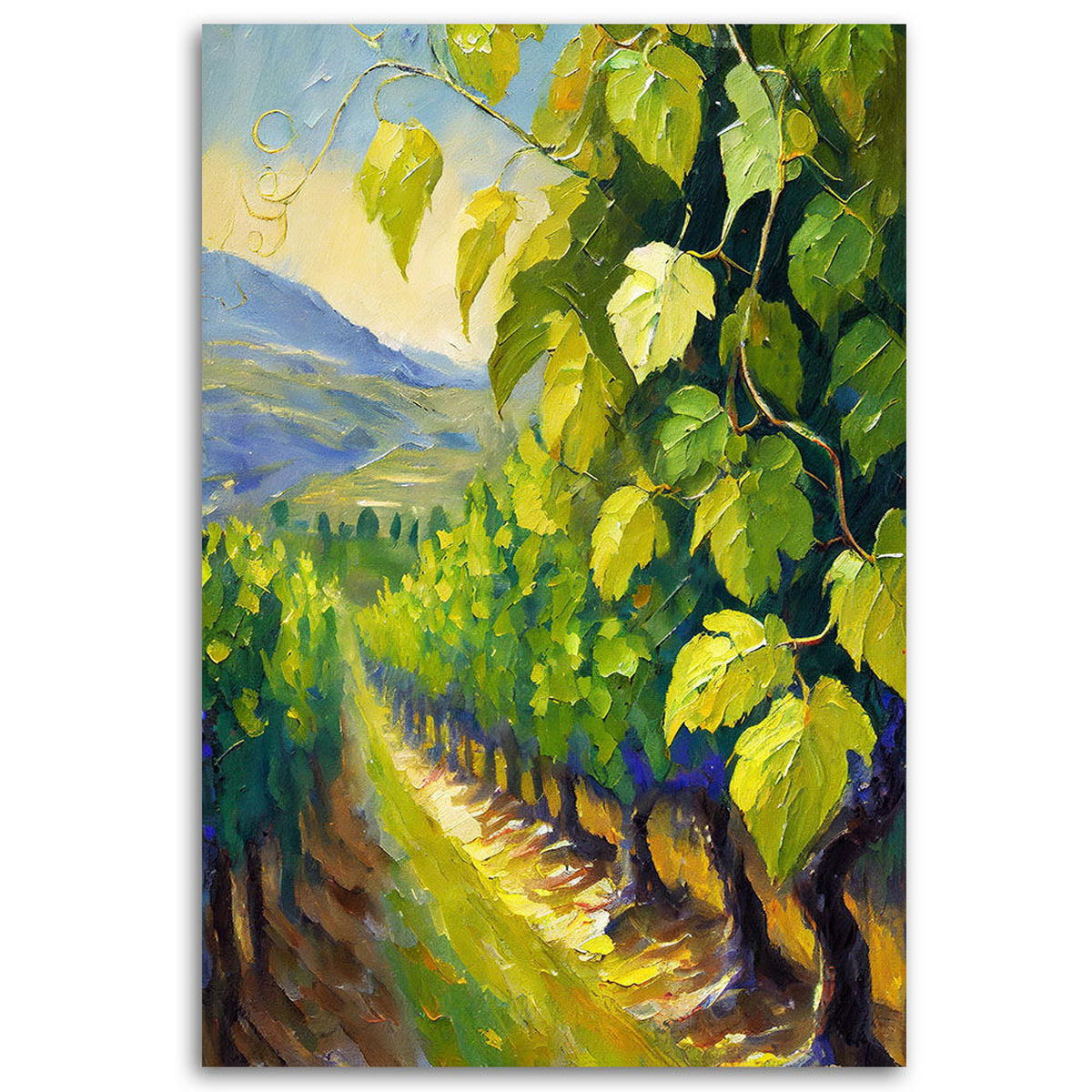 KUNSTDRUCK Grün 80/120 cm - Grün, Textil (80/120cm) - KUNSTLOFT