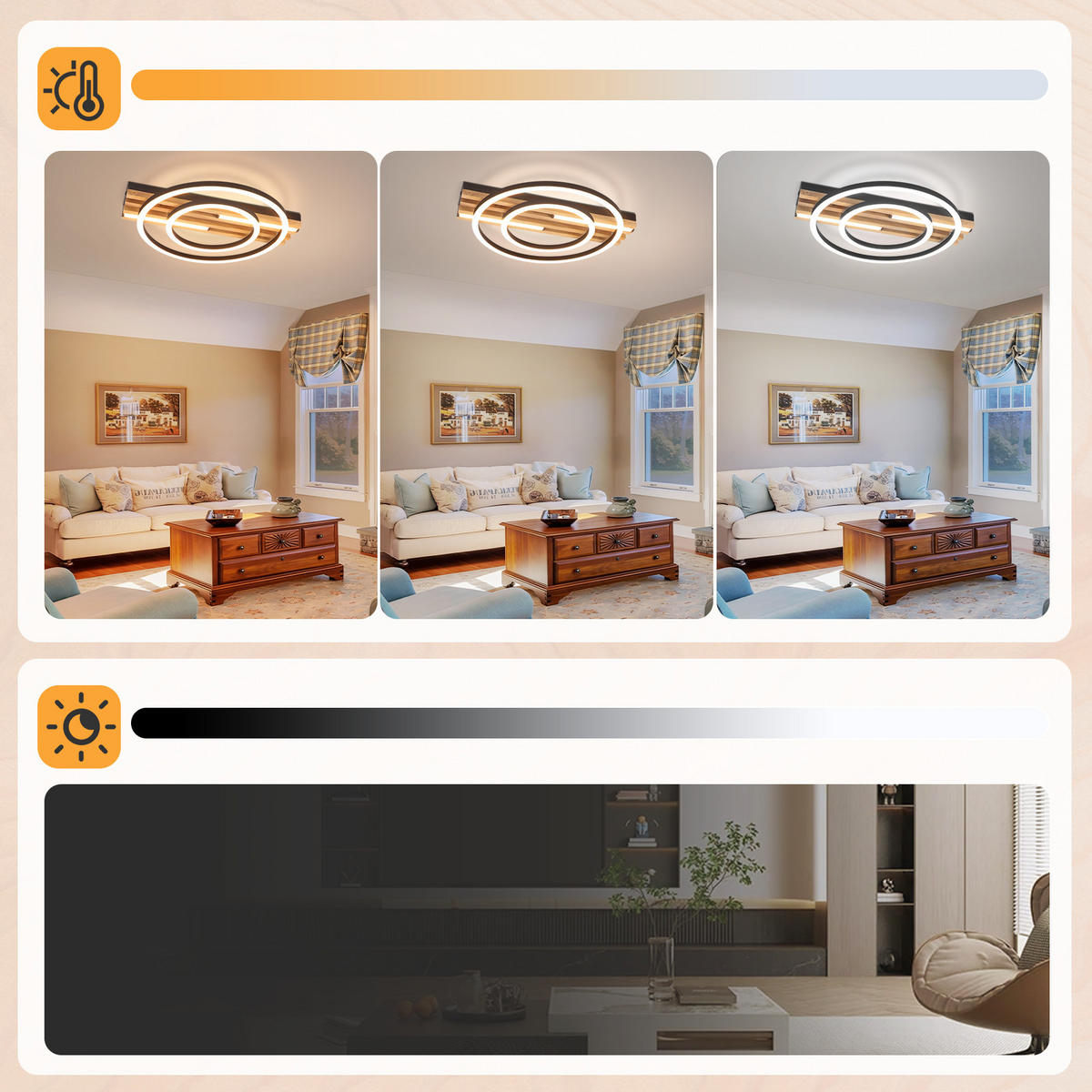 LED stropní svítidlo 32/38/6,8 cm - černá, kov (38/32/6.8cm) - Nettlife
