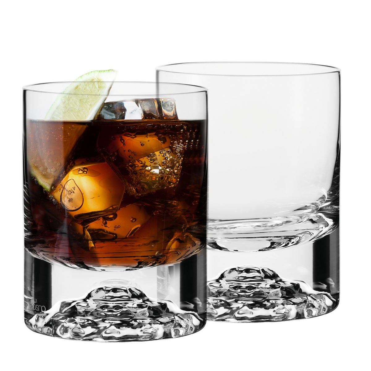 WHISKYGLÄSER, 2er-Set, 300 ml, Handgemacht - Transparent, Glas (0.3L) - Krosno Glass