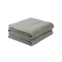 DUSCHTUCHSET Turin - 2-teilig - 70x140 cm - Grau - Grau, Textil (70/140cm) - SCHIESSER