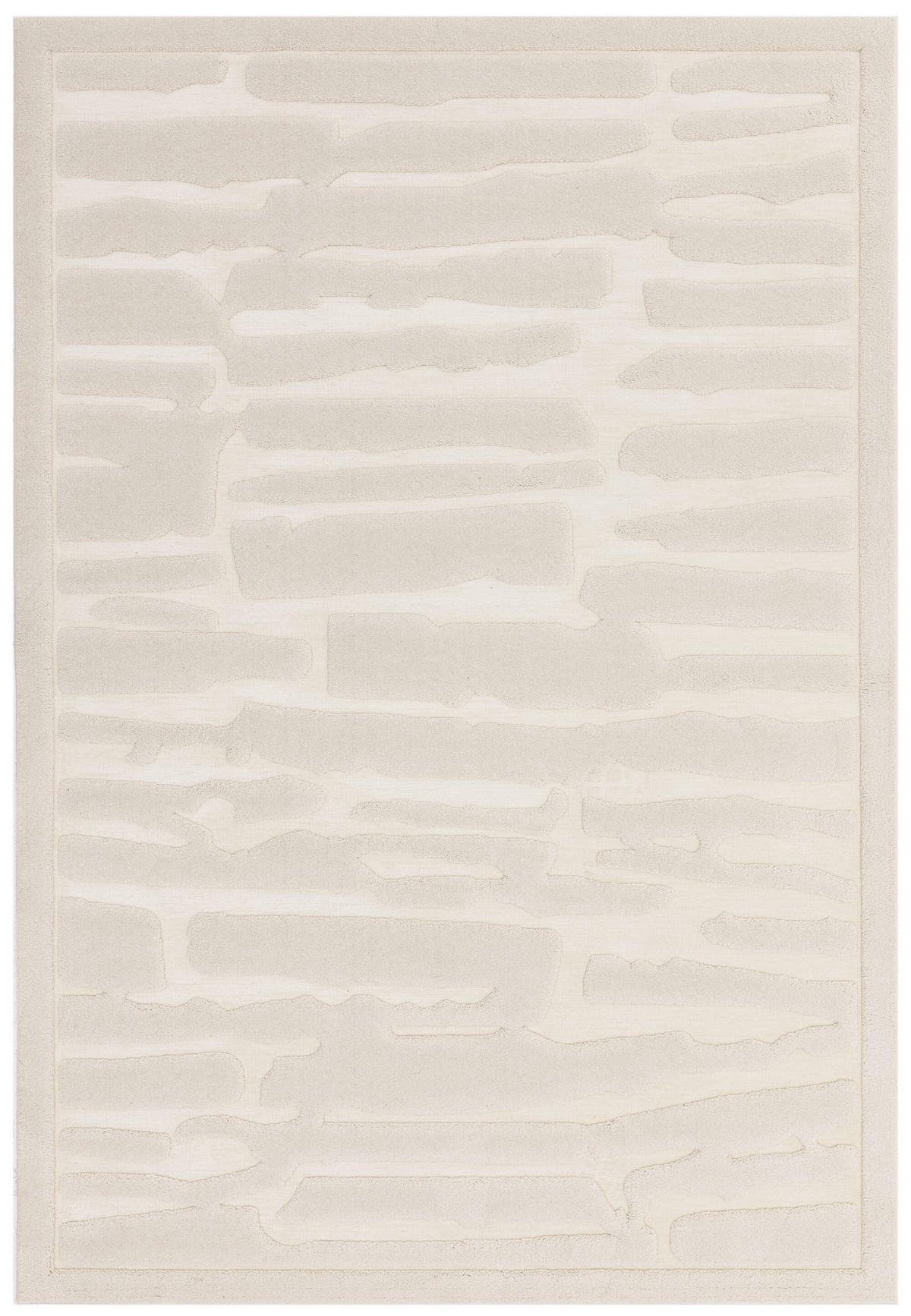 TEPPICH Struktur 3D abstrakt weich pflegeleicht EDEN-Kirkby, Elfenbein 200x290 cm - Champagner, Textil (200/290cm) - KADIMA DESIGN