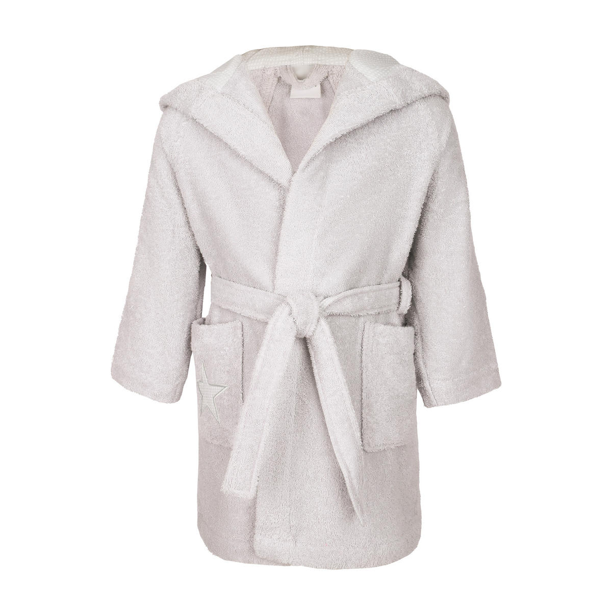 KINDERBADEMANTEL MIT KAPUZE STARS - Silberfarben, Textil (92null) - MÖVE