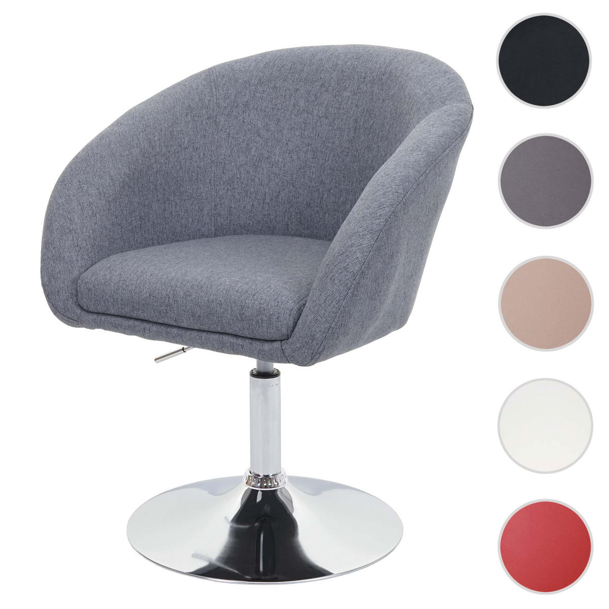 ESSZIMMERSTUHL Grau - Grau, Textil (59/90/60cm) - MCW