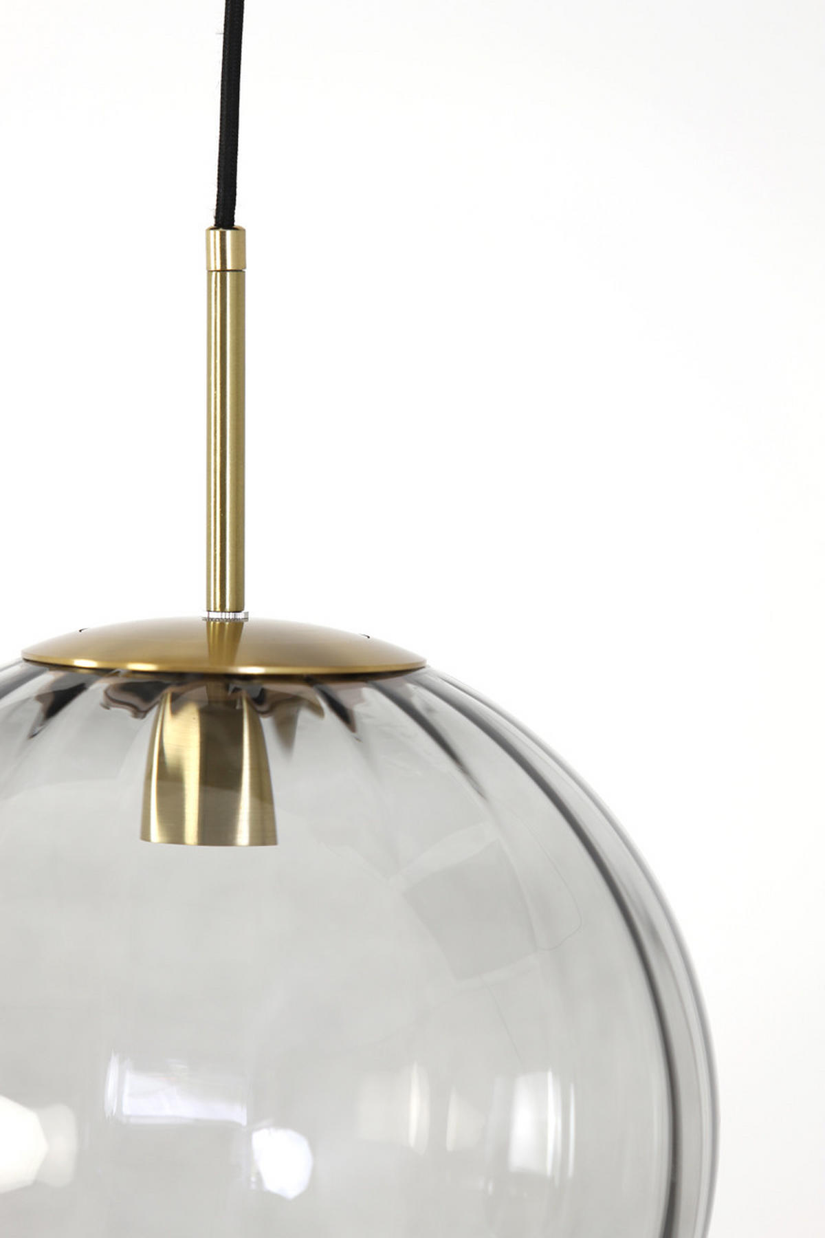 HÄNGELAMPE Magdala Grau Ø30/30 cm - Grau, Glas (30/30/30cm) - Light & Living