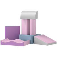 BAUSTEINSET 7er-Set Schaumstoff Bausteine Bauspielzeug für 1-3 Jahre alt Kinder - Multicolor, Kunststoff (40/11/60cm) - HOMCOM