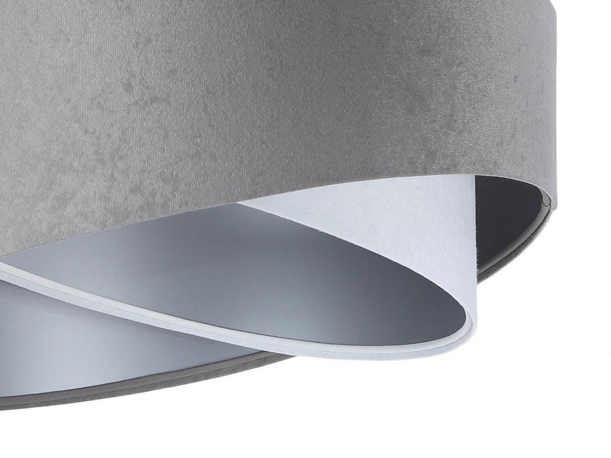HÄNGELEUCHTE Grau 50/23 cm - Weiß/Grau, Kunststoff (50/1.3/23cm) - ONZENO