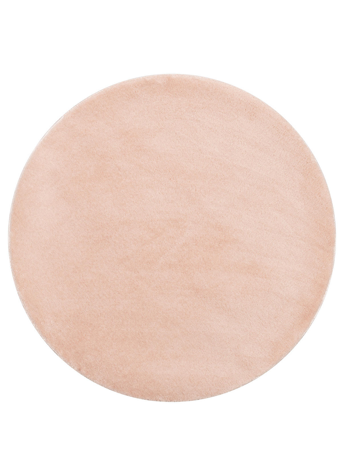 TEPPICH CUDDLE ROUND Lachs 160/160 cm - Orange, Kunststoff (160/160cm) - Tapiso