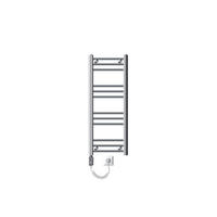 BADHEIZKÖRPER elektrisch Sahara 300x800 mm Chrome gerade mit Heizstab 600W - Chromfarben, Metall (3/80/30cm) - LuxeBath