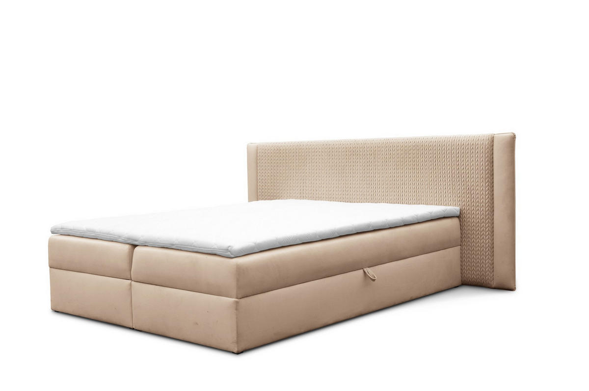 BOXBETT Cedric In Magic Velvet - Rosa, Holzwerkstoff/Textil (120/200cm) - Fun Möbel