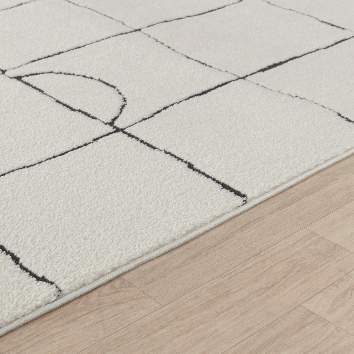 KURZFLORTEPPICH 160/213 cm Weiß - Weiß, Naturmaterialien/Textil (160/213cm) - LIVABLISS