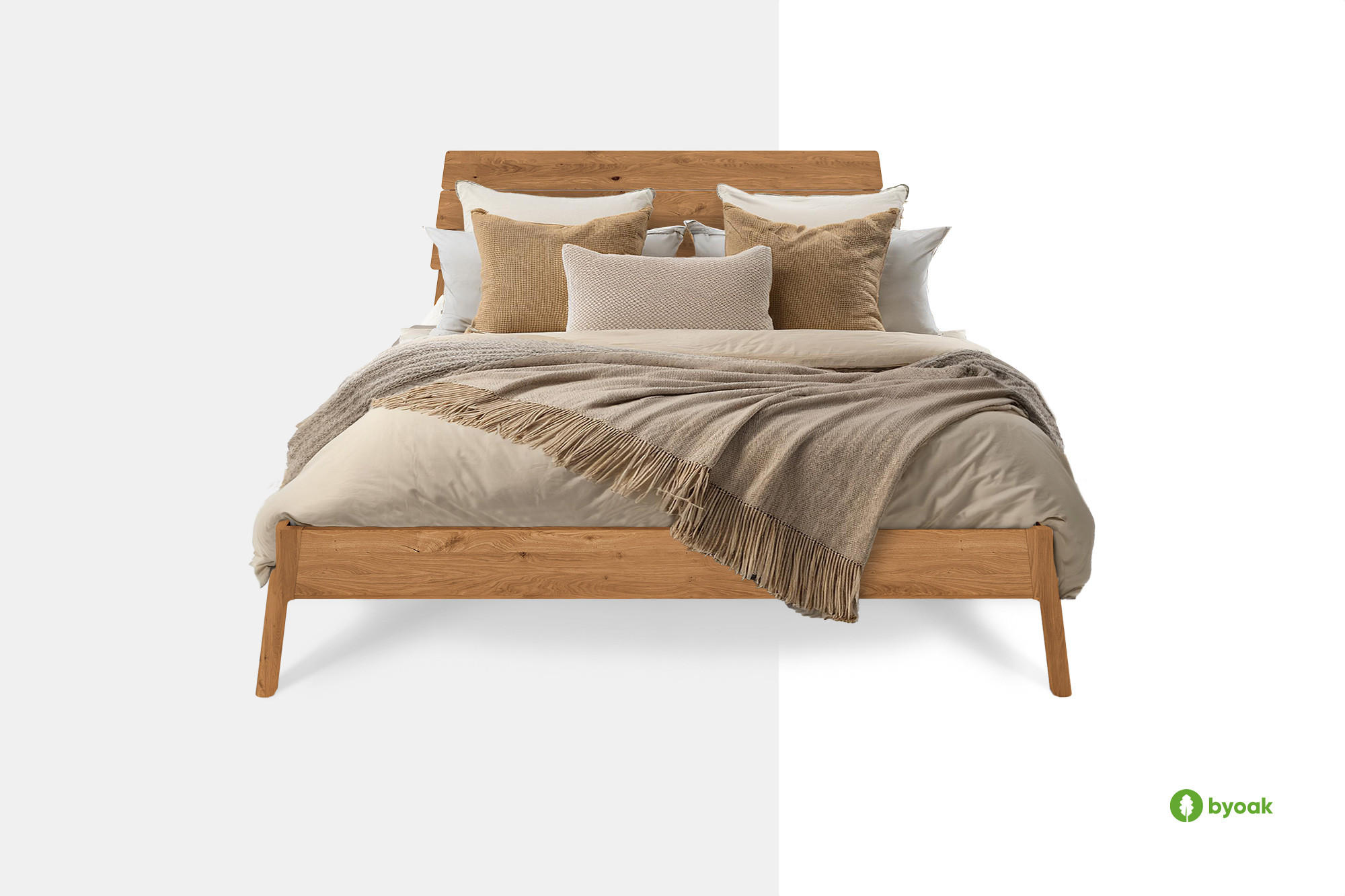 MASSIVHOLZBETT PAUL 1 80 x 190 Kernbuche - Kernbuche, Holz (80/190cm) - byoak