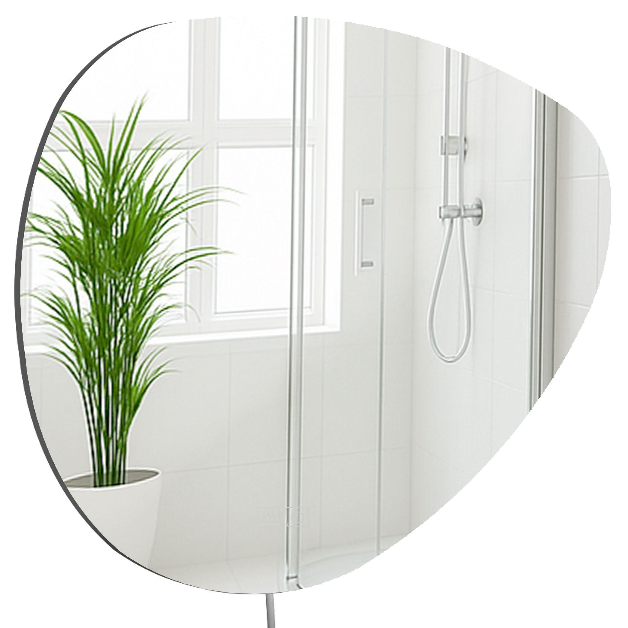 BADSPIEGEL Basel 65x75 Bluetooth 75x3,5x65cm Glas Klarglas Badezimmerspiegel - Klar, Glas (75/65/3.5cm) - DELUKE