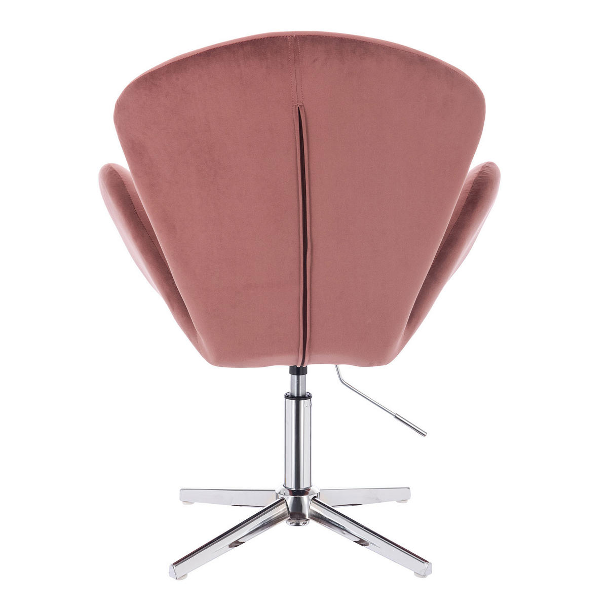 LOUNGESESSEL BROOX Samt Rosa - Pink/Silberfarben, Textil/Metall (70/105/56cm) - SVITA