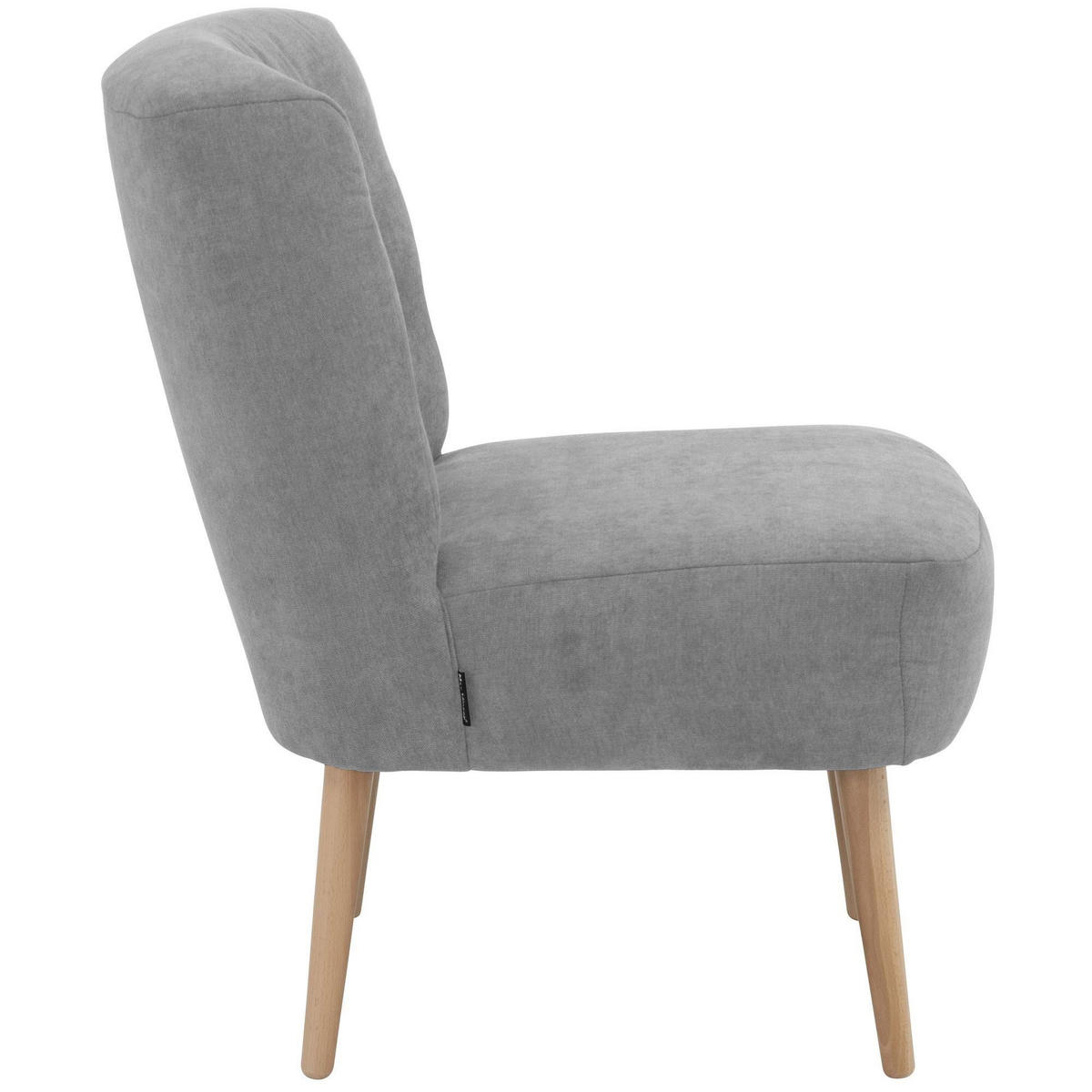 SESSEL Kamle Bezug Flachgewebe Buche natur / hellgrau - Grau, Kunststoff (68/78/58cm) - 58aufmkessel