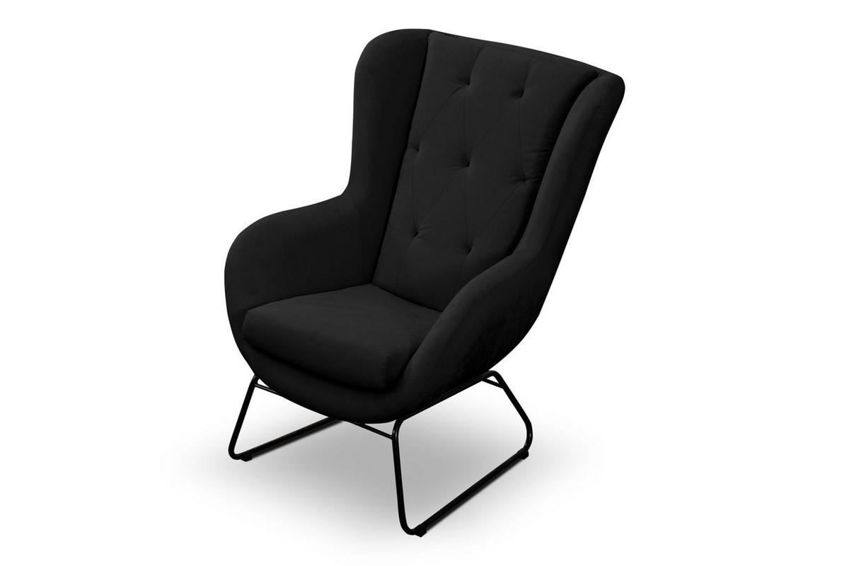 SESSEL Artemis In Kronos - Schwarz, Holzwerkstoff/Textil (80/105/100cm) - Fun Möbel