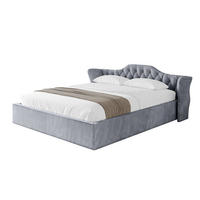 POLSTERBETT mit Bettkasten und Lattenrost, Boxbett ohne Matratze - ZORAN-V1 180x200 Grau - Grau, Holzwerkstoff/Textil (180/200cm) - ALTDECOR