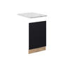 FRONTBLENDE Fame-Line, Schwarz gestreift, 45 cm, AP Marmor - Eiche Wotan/Schwarz, Holzwerkstoff (45/67.4/1.6cm) - Vicco