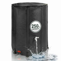 SUD Čierny skladací 250 l - čierna, plast (60/80/60cm) - Relaxdays