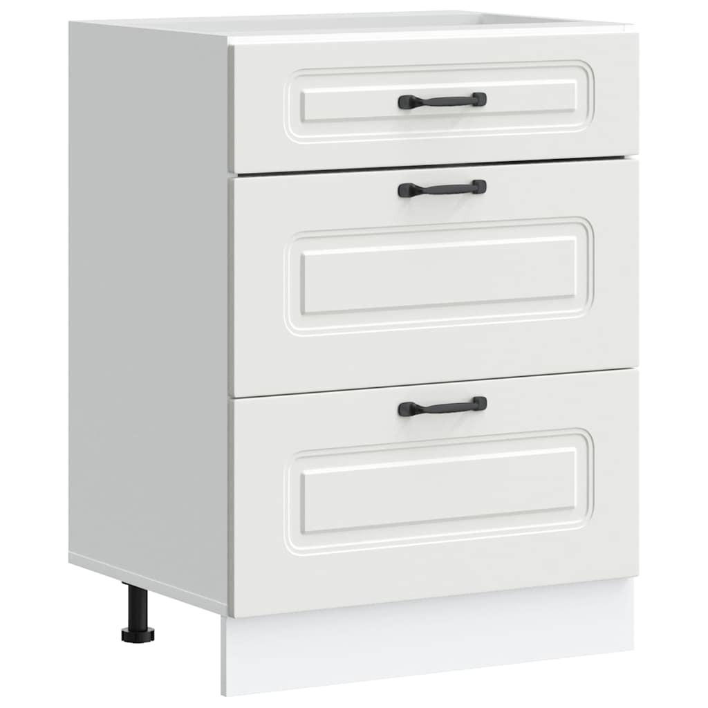 vidaXL Küchenunterschrank Weiß 60x81.5x46 cm