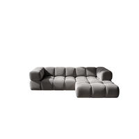 ECKSOFA L-Form Averro, stoff Bluvel, Aschgrau, Rechts - Grau, Holz (280/150cm) - Kaiser Möbel