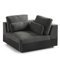 MODULECKE - Grau, Textil (112/74/112cm) - home24