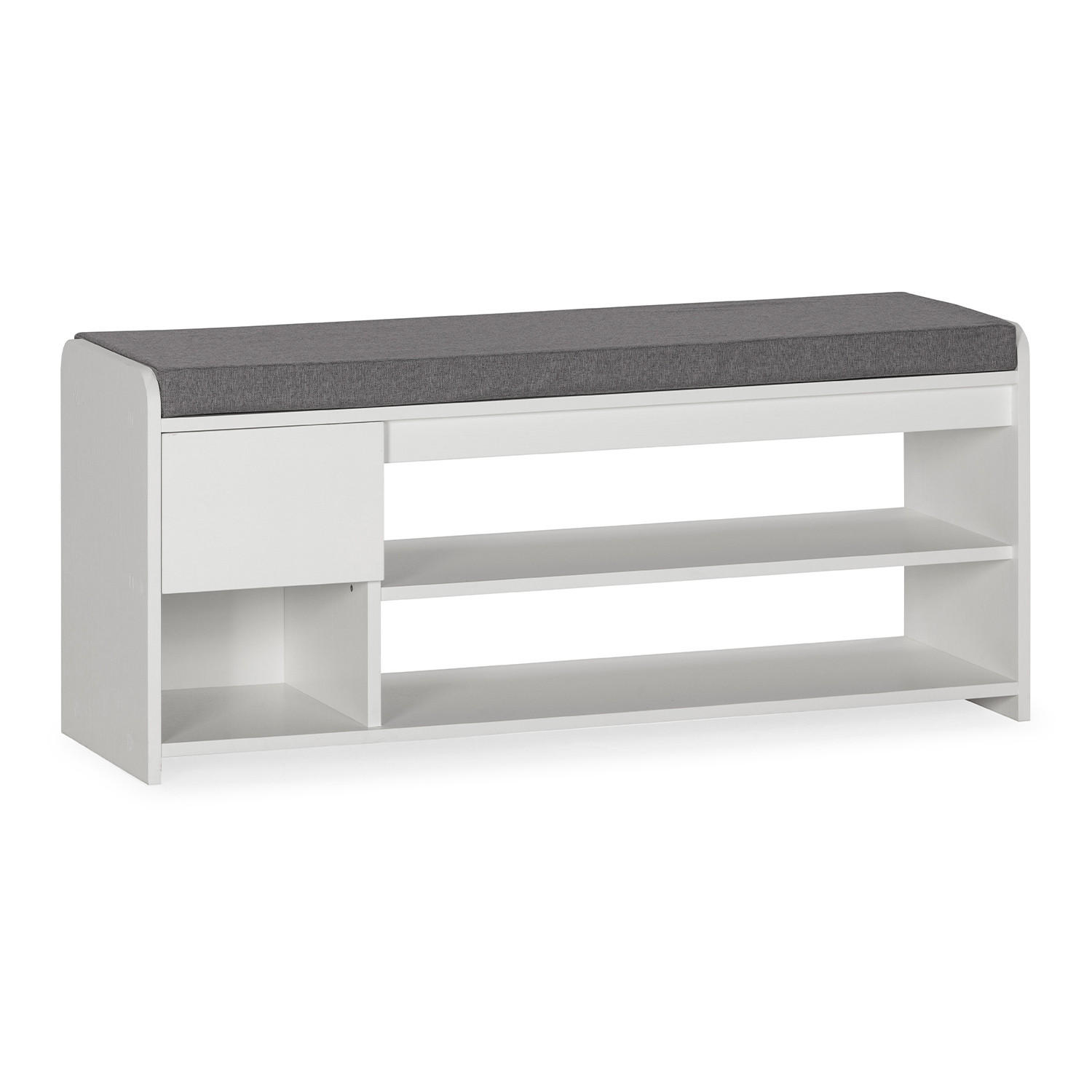 SCHUHBANK Gabriel farbe Weiß - Weiß, Holzwerkstoff (103/46/32cm) - VS Venta-stock