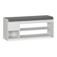 SCHUHBANK Gabriel farbe Weiß - Weiß, Holzwerkstoff (103/46/32cm) - VS Venta-stock